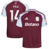 Aston Villa Pau 14 Domácí 2024-25 - Fotbalové Dresy (S/S) Aston Villa Pau 14 Domácí 2024-25 - Fotbalové Dresy (S/S)